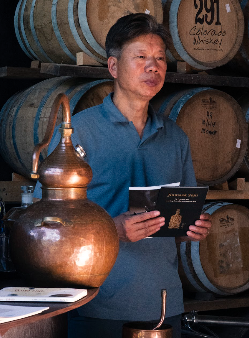 Grain-to-glass wheat soju distillery in Andong